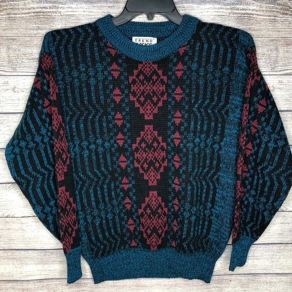 Trend Basics Vintage Multicolor Sweater Size M - Picture 1 of 5